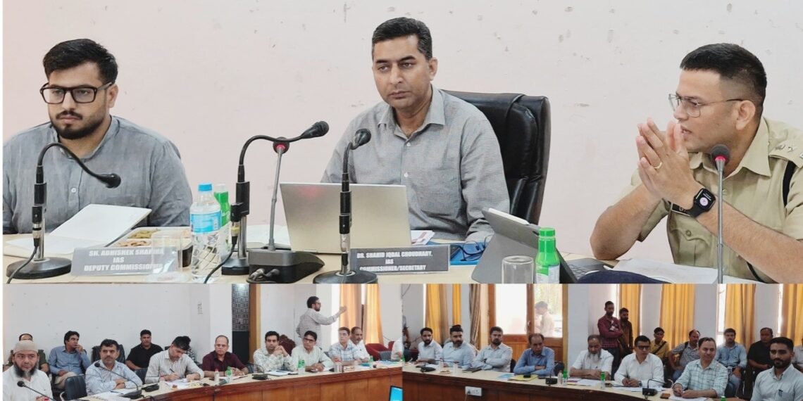 Dr. Shahid Iqbal reviews progress on 100 Day NashaMukt Campaign in Rajouri