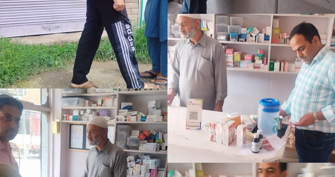 Drug Control Authorities conduct extensive inspections in Kulgam areas
