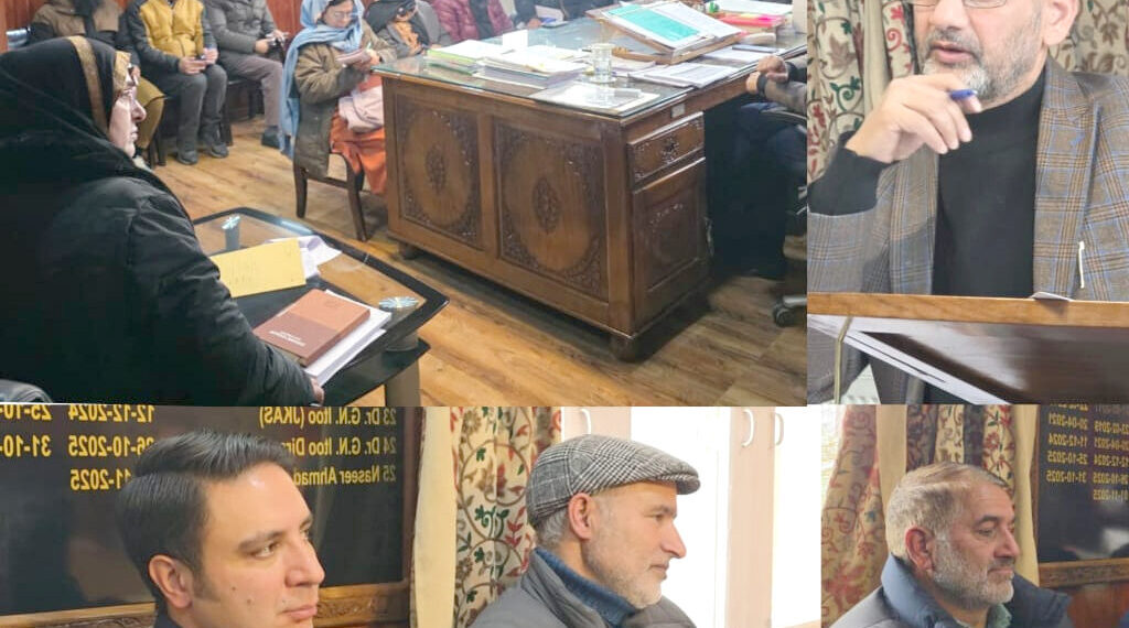 Dir SEK reviews Srinagar’s Educational Status