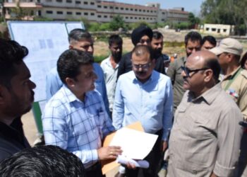 Dy CM inspects work on Bridge Project at Meeran Sahib; emphasizes quality, timely completion