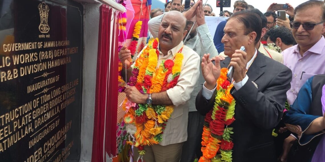 Dy CM tours Handwara, inaugurates long-waited Drugmulla- Hatmulla Bridge project