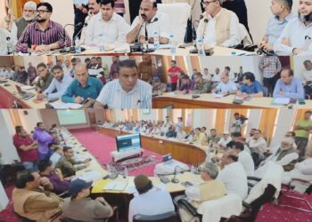 Dy CM visits flood hit Bella, reviews restoration works in Rajouri