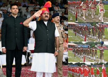 Dy CM Surinder Choudhary hoists Tricolour at M.A. Stadium Jammu