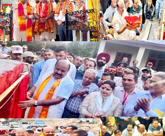 Dy CM visits Machail, reviews development works; lays foundation stone for PWD guest house