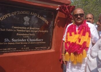 Dy. CM lays foundation stones for key road projects in Sunderbani Rajouri