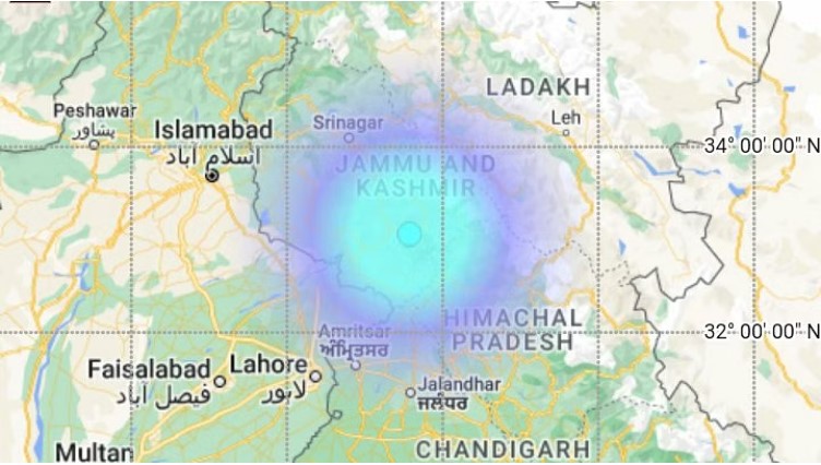 3.6-magnitude earthquake strikes Rajouri in Jammu and Kashmir