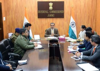Div Com (K) reviews arrangements for Maha Shivratri Mela 2026 at  Shiv Khori Shrine Ransoo