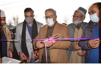 Advisor Farooq Khan visits lethpora, inaugurates Pampore Saffron Farmers Producer Company Ltd