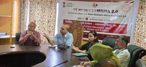 Farmer-Scientist Interaction Meeting Held at Kokarnag under Mera Resham MeraAbhimaan 2.0