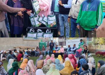 Farmer mobilisation drive in Pampore promotes pulse cultivation, collectivisation