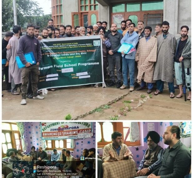 Farmers Field School prog held at Reshipora Shopian