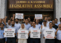 *Assembly staff protests against deputation of KAS officer*
