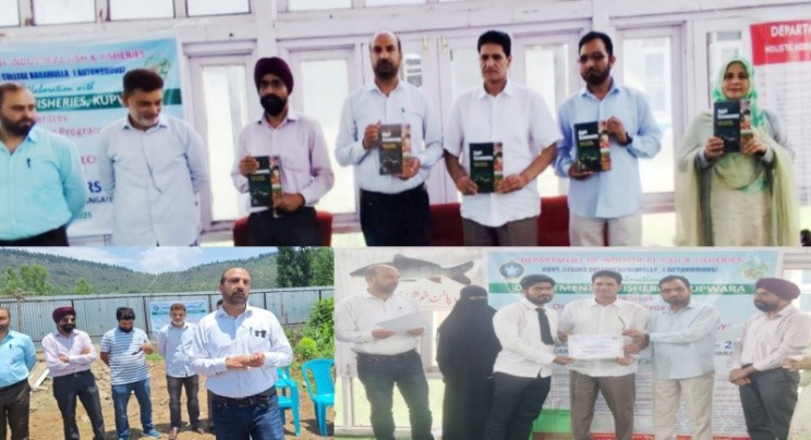 Deptt of Fisheries Kupwara observes National Fish Farmers Day with Biofloc workshop, book launch