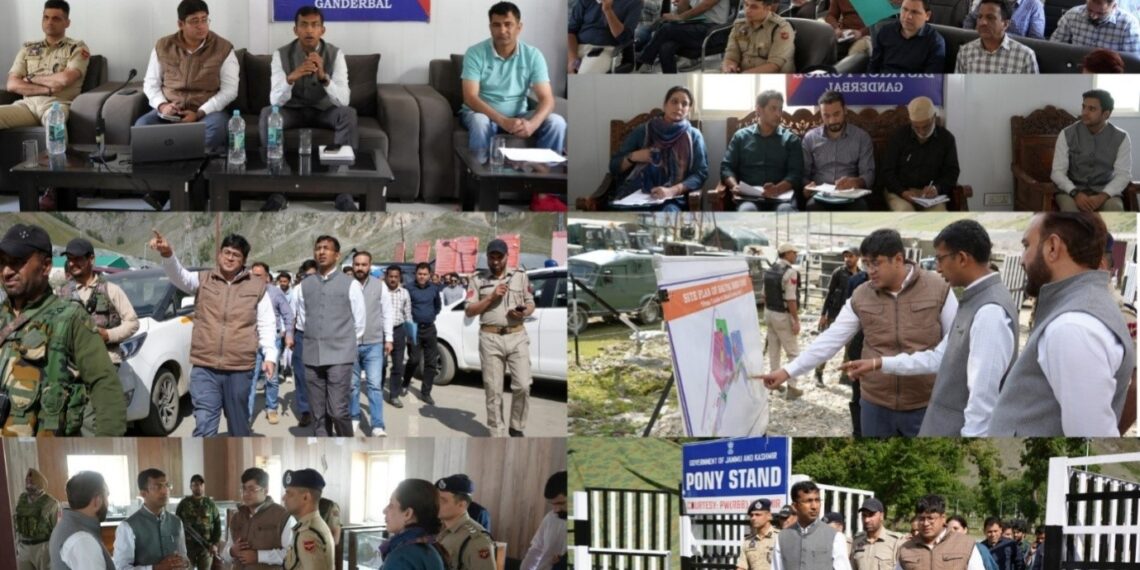 Div Com Kashmir visits Baltal, takes spot appraisal of arrangements for Amarnath Yatra