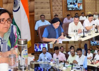 SakeenaItoo chairs multi-departmental review meeting at Jammu