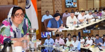 SakeenaItoo chairs multi-departmental review meeting at Jammu