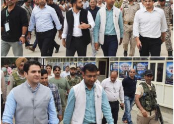 Div Com Kashmir inspects Amarnath Yatra arrangements at Nowgam, Pantha Chowk