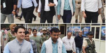 Div Com Kashmir inspects Amarnath Yatra arrangements at Nowgam, Pantha Chowk