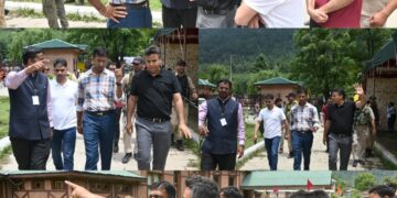 Div Com Kashmir visits Nunwan Base Camp, Inspects facilities, interacts with pilgrims