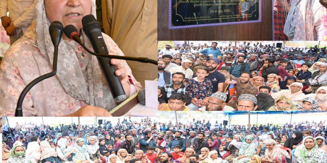 SakeenaItoo visits Nandimarg, holds Public Darbar