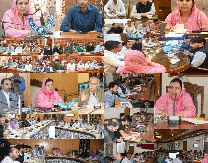Sakeena Itoo extensively tours South Kashmir distts