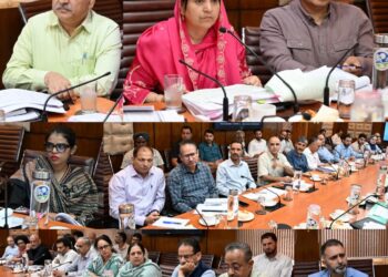 Sakeena Itoo reviews progress of SASCI, CAPEX, other flagship schemes across Health, Social Welfare, Education deptts
