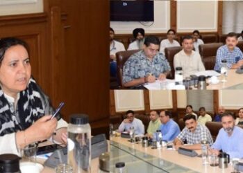 Sakeena Itoo reviews functioning of key departments across Jammu division