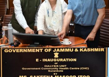 Sakeena Itoo reviews Health Sector Scenario in Chanapora Constituency