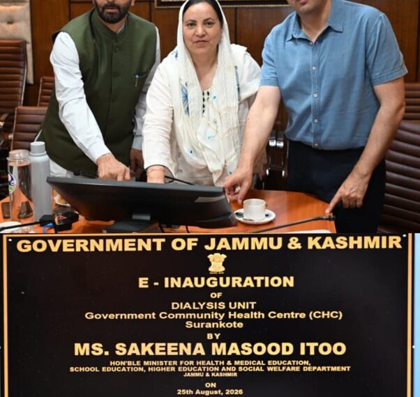 Sakeena Itoo reviews Health Sector Scenario in Chanapora Constituency
