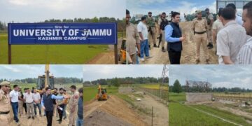 DC Budgam visits University of Jammu Campus at Rakh Arth Bemina