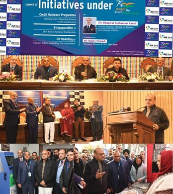 J&K Bank doing commendable job: MoS Finance Dr Bhagwat Karad