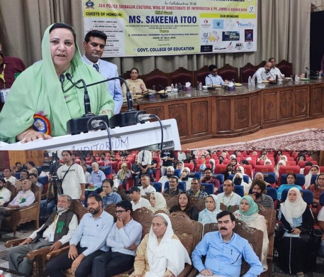 Drug-free J&K imperative for well-being of future generations: Sakeena Itoo