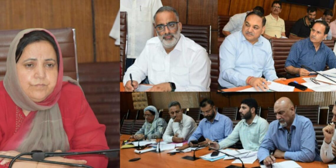 Sakeena Itoo reviews developmental scenario of Hazratbal Constituency
