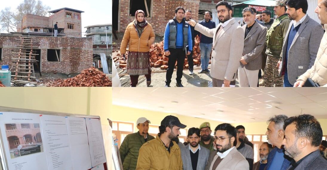 DC Srinagar reviews health infrastructure projects at JLNM Hospital