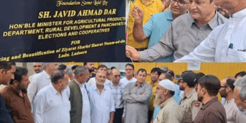 Javid Dar lays foundation stone for beautification of Ziyarat Hazrat Nizam-ud-Din (RA) at Ladoora