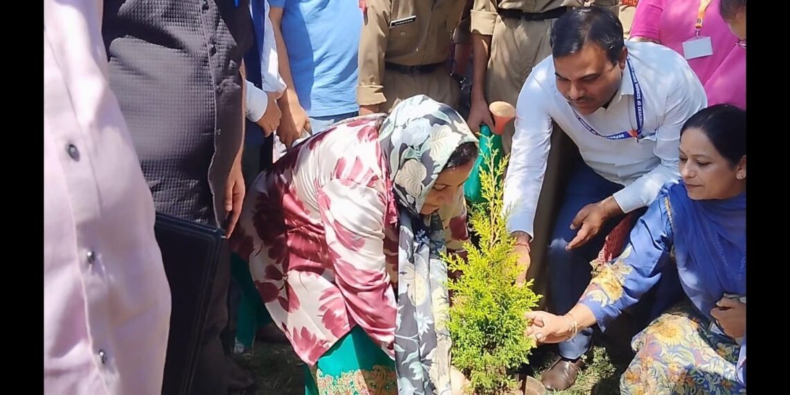Sakeena Itoo launches mega plantation drive from Jammu