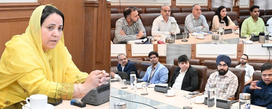 Sakeena Itoo reviews proposed AI initiatives of IIT Jammu for reforms in School Education, Health sectors