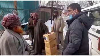 Food kits distributed among Nomadic families at Anantnag