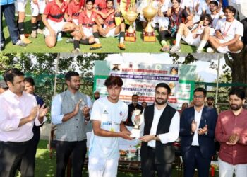 DC Srinagar attends Grand Finale of District Admin’s Football Rolling Trophy-2026