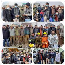 DM also inspects ongoing dev works; takes appraisal of their Pace, Position