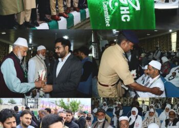 1st batch of Haj Pilgrims leave from Haj House Srinagar