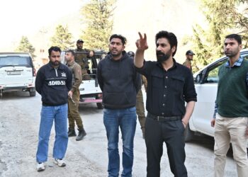 S.F. Hamid conducts on-site inspection of  widening work along Bla-Uri stretch of NH1