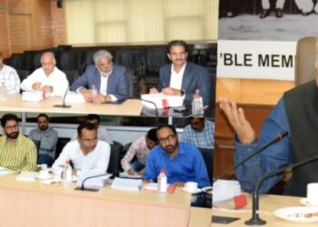 Hasnain Masoodi Chairs Subordinate Legislation Committee meet in Srinagar