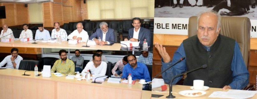 Hasnain Masoodi Chairs Subordinate Legislation Committee meet in Srinagar