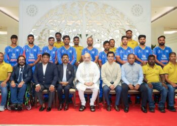 HM Amit Shah Meets Divyang Men’s Cricket Team, Hails Their Determination to Bring Laurels to India
