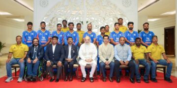 HM Amit Shah Meets Divyang Men’s Cricket Team, Hails Their Determination to Bring Laurels to India