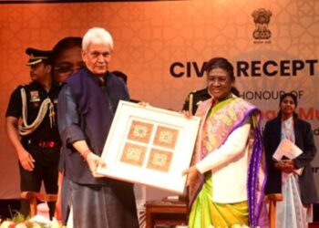 J&K Govt hosts civic reception in honour of President Droupadi Murmu