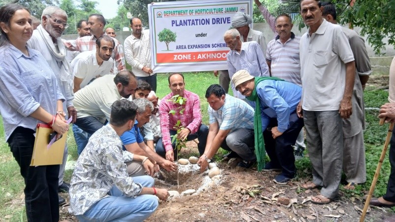 Horticulture Deptt launches fruit plantation drive in Akhnoor Zone