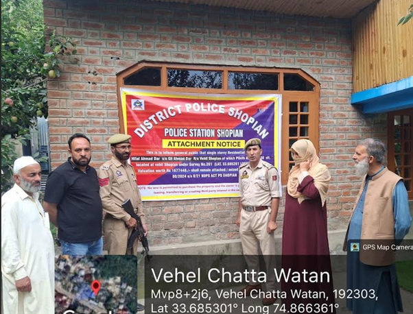 Residential House Acquired Through Proceeds Of Drug Trafficking Attached In Shopian: Police