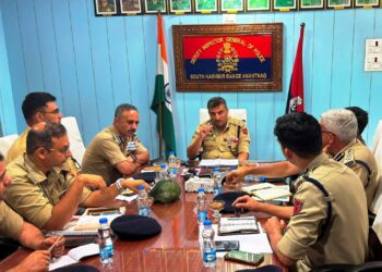 IGP Traffic chairs review meeting to finalize Traffic Management Arrangements for Amarnath Yatra